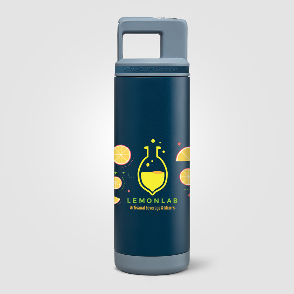 Bouteille Grosche Alpine, acier inoxydable, paille amovible, bouchon flip n’ sip - 590 ml