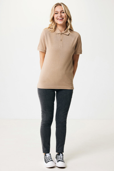 IQONIQ Yosemite recycled cotton pique polo - Heather Brown / 4XL