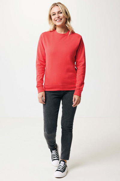 Sweater à col rond en coton recyclé Iqoniq Zion - Luscious Red / L