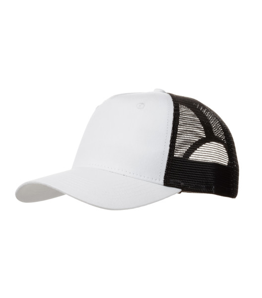 Cap Unisex Malfini® Trucker 5P - White / adjustable