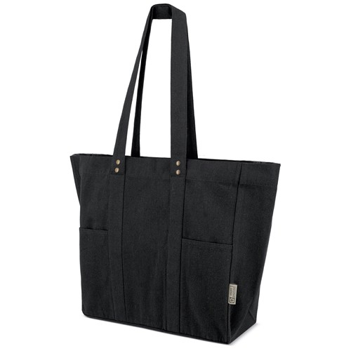 CANVAS COTTON BAG "ALMA" - Black
