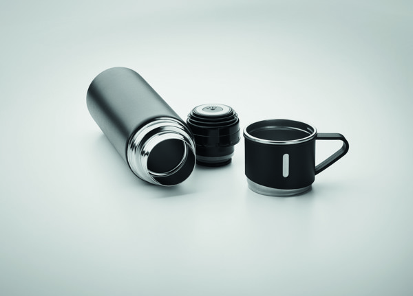 Conjunto garrafa e caneca aço Sharm