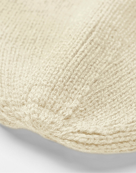 Zip Patch Beanie - Sand / Black / ONE SIZE