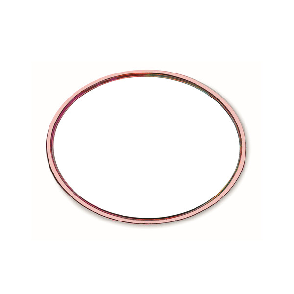 Oval metal lapel pin with doming - Copper