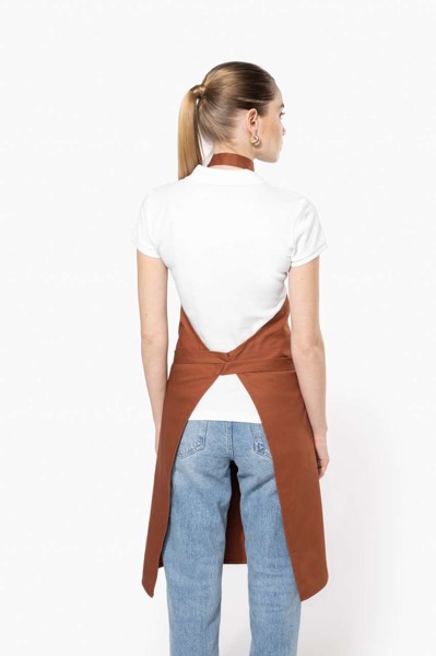 Cotton Apron Without Pocket - White