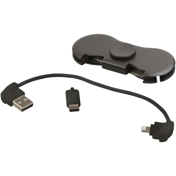 Spin-it charging cable widget - Solid Black