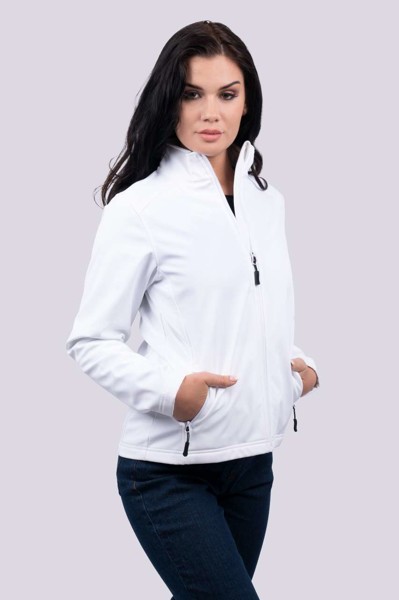 Women’S 3-Layer Softshell Jacket - White / 3XL