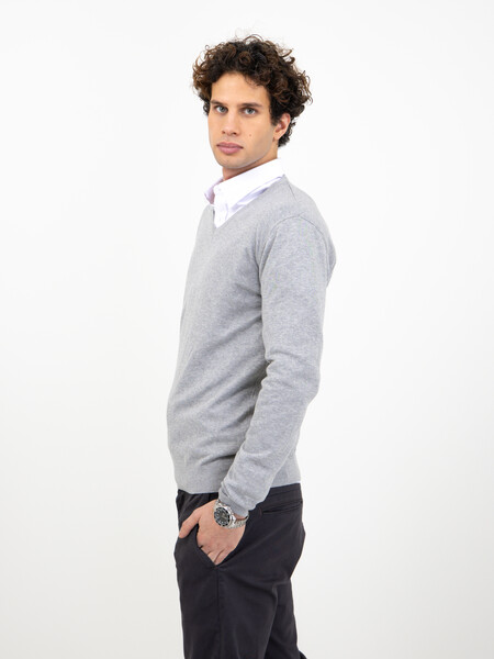 Ashland V-Neck Grey Melange 3XL