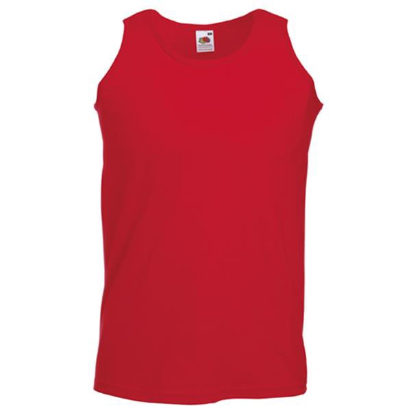 T-Shirt Valueweight Athletic Vest 165G - 100% Algodão - Vermelho / M