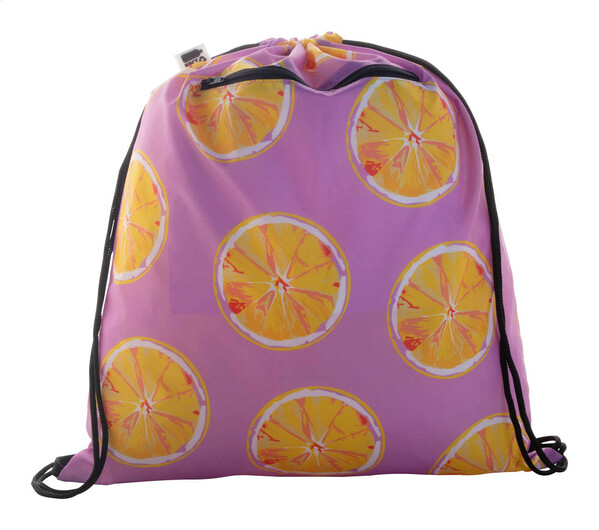 Sac piscine CreaDraw Zip RPET - Noir / Blanc