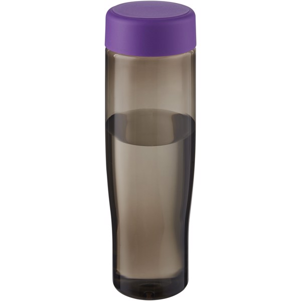 H2O Active® Eco Tempo 700 ml Wasserflasche mit Drehdeckel - lila / kohle