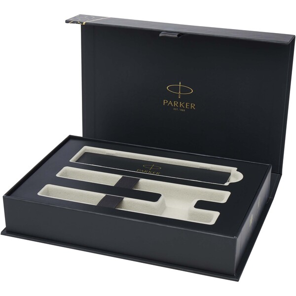 Parker IM Essentials rollerball and ballpoint pen set - silver