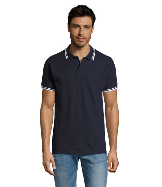 PASADENA pólo homem 200g Pasadena Men - Azul Navy / BrancoM