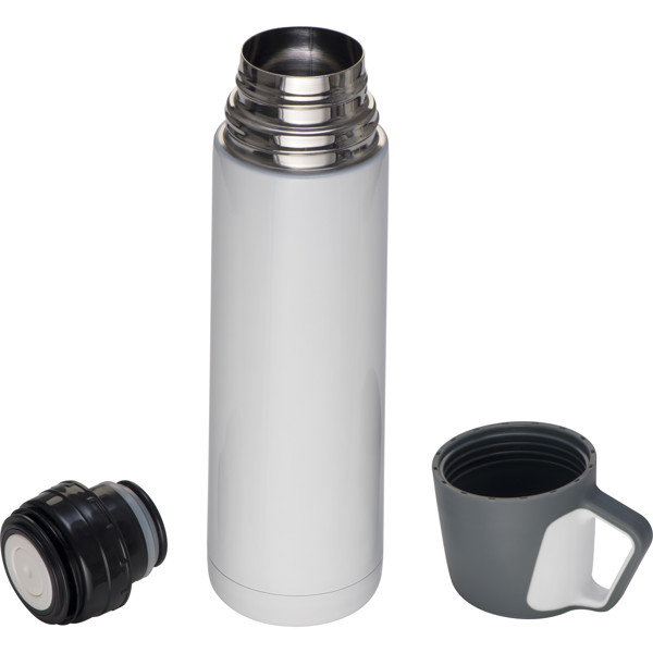 Stainless steel thermal flask LACEY - White