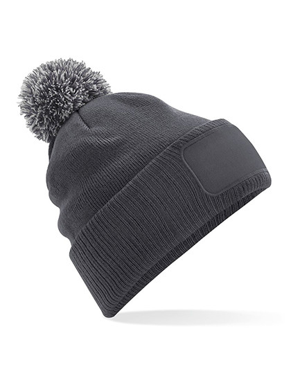 Snowstar® Patch Beanie - Graphite Grey / Light Grey / One Size