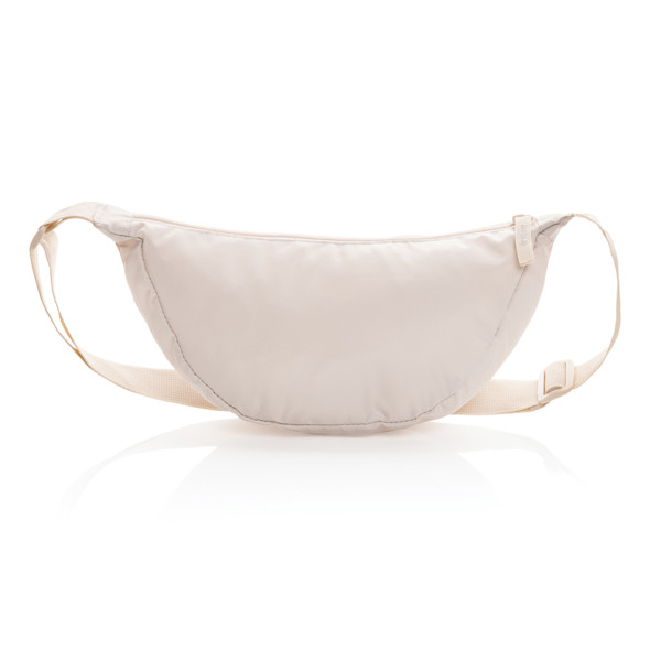 Sac banane en bandoulière en rPET AWARE™ Crescent - Beige