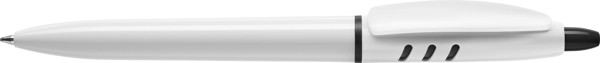 Stilolinea S30 plastic ballpen - White / Black