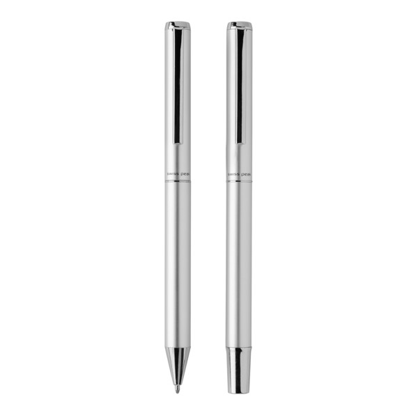 Swiss Peak Cedar RCS certified recycled aluminum pen set - Silver