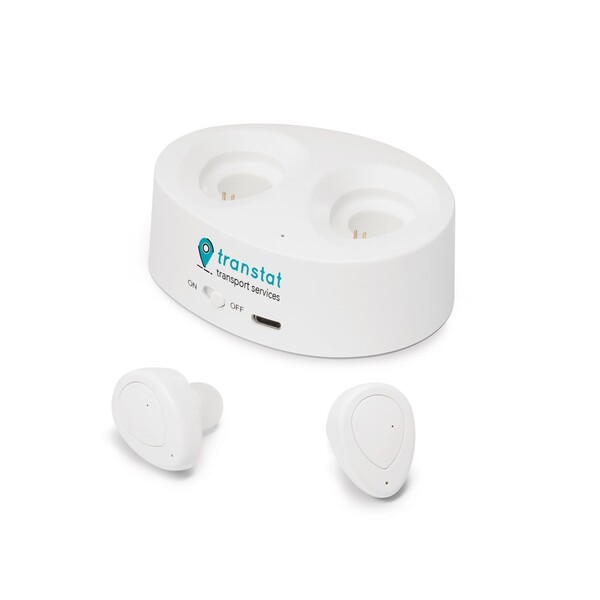 CHARGAFF. ABS wireless earphones - White