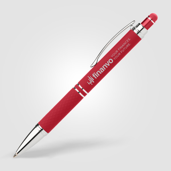 Phoenix Softy Brights Kugelschreiber - m/Stylus - Rot / 4 Farbe inkjet