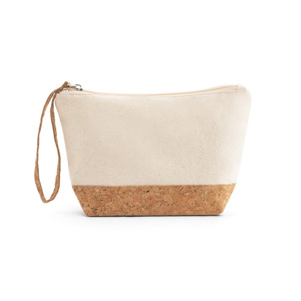 PS - BLANCHETT. 100% cotton and cork toiletry bag