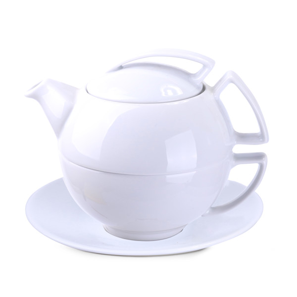 Porcelain tea set, 220 ml cup, 340 ml pot