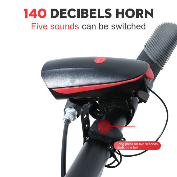 Bicycle light with horn