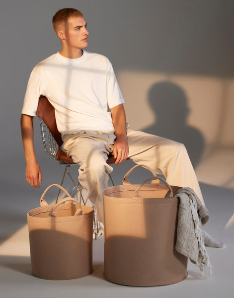 Felt Trug - Soft White / S