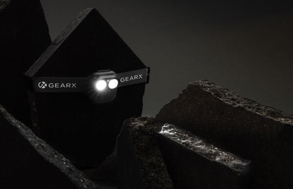 Gear X RCS recycled plastic hoofd lamp met motion sensor