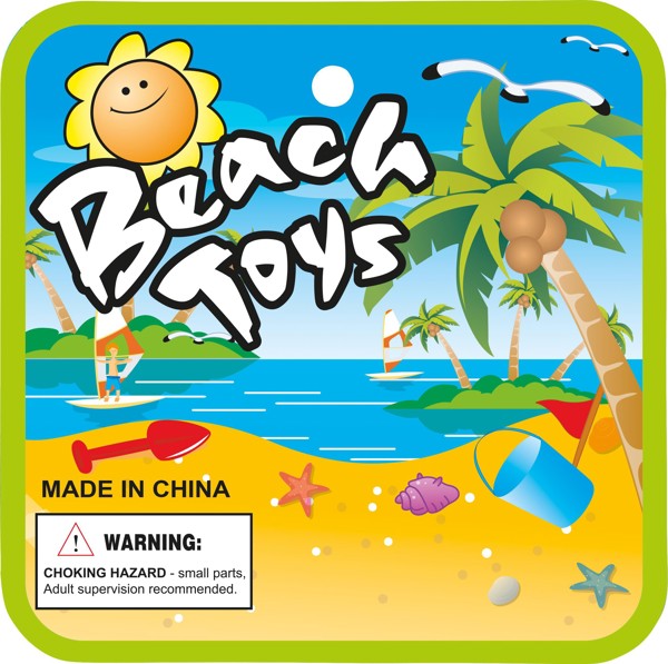 Balde de praia em PP reciclado Mateo