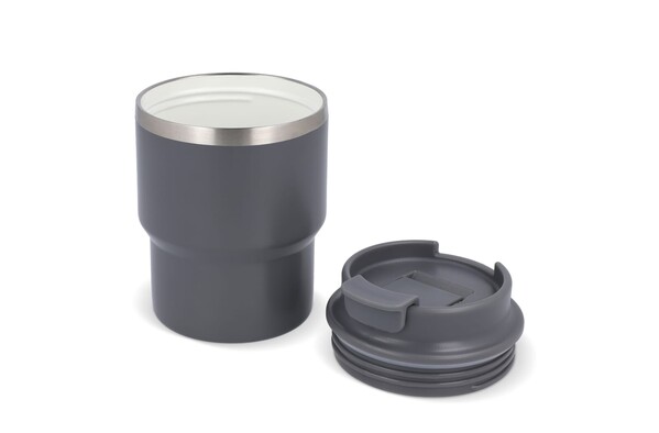 Toppoint izolirana skodelica 280 ml, reciklirano jeklo - Temno siva