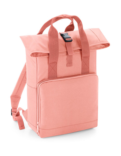 Twin Handle Roll-Top Backpack - Blush Pink / ONE SIZE