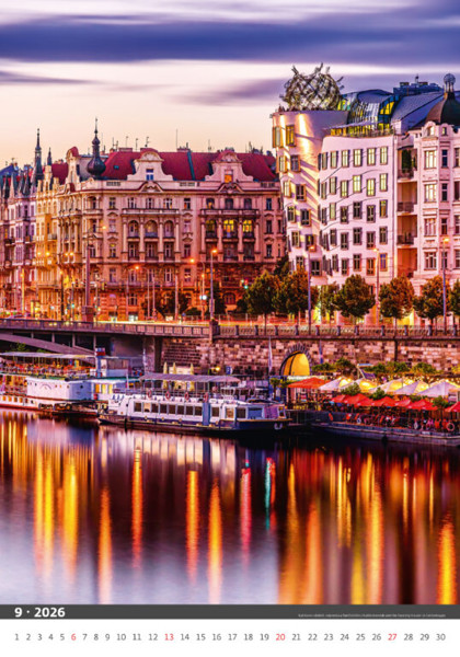 Nástěnný kalendář Praha 2026