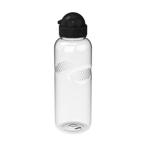 Trinkflasche Carve "Junior", 700 Ml - Transparent / Weiss