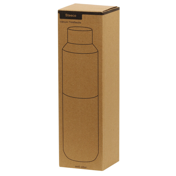Vacuum Drinking Bottle Steeco - White