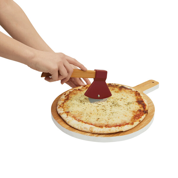 Pizza Cutter Bamboo Timber