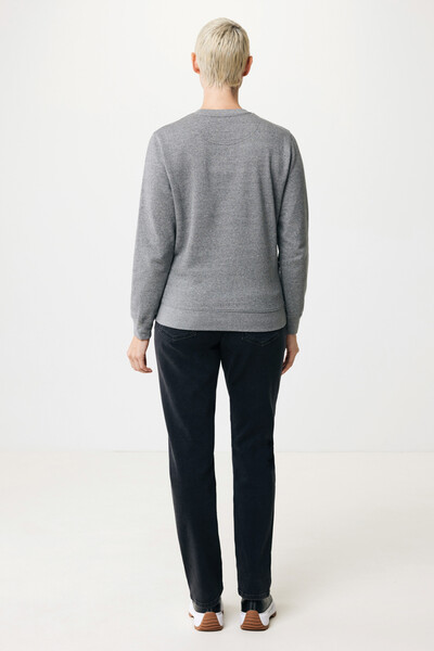 Lehká mikina Iqoniq Etosha z recykl. bavlny - Light Heather Anthracite / XXXL