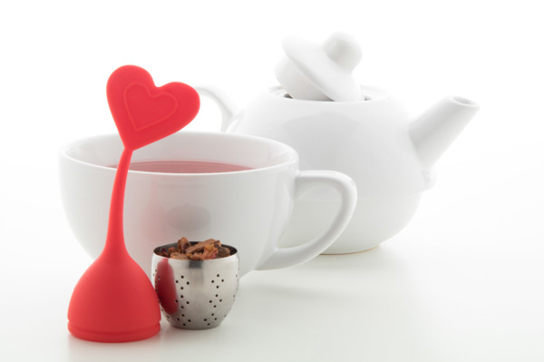 Tea Infuser Jasmin, Heart - Red
