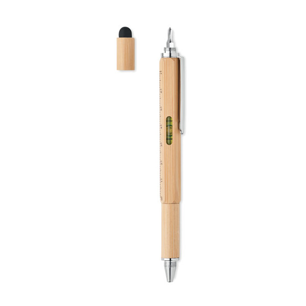 MB - Spirit level pen in bamboo Toolbam