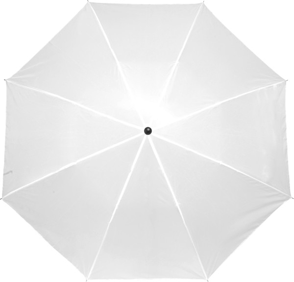 Parapluie pliable en polyester Mimi - White