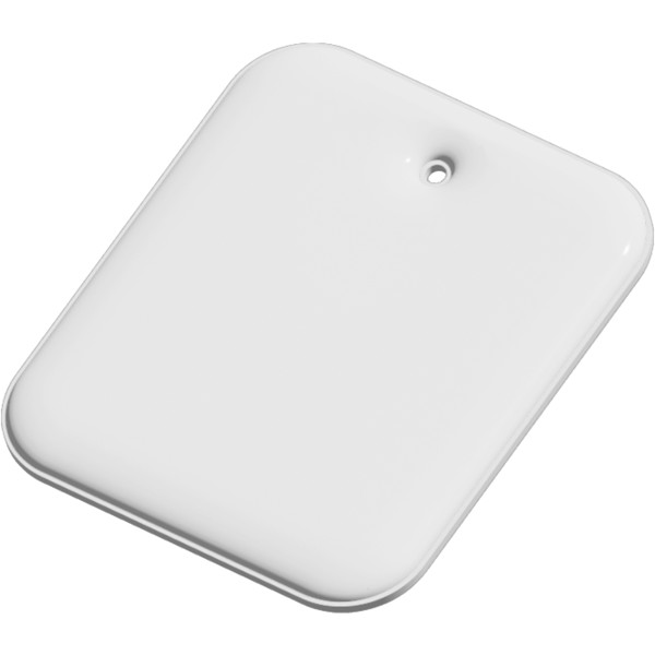 RFX™ rectangular XXL reflective TPU hanger - White