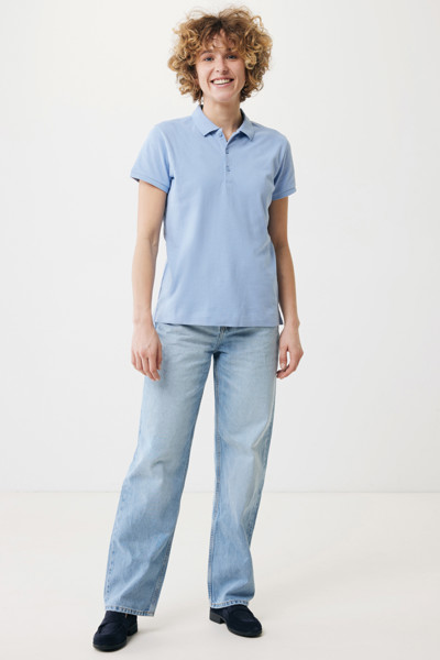 Dámské polo tričko Iqoniq Yosemite z recykl. bavlny - Sky Blue / XL