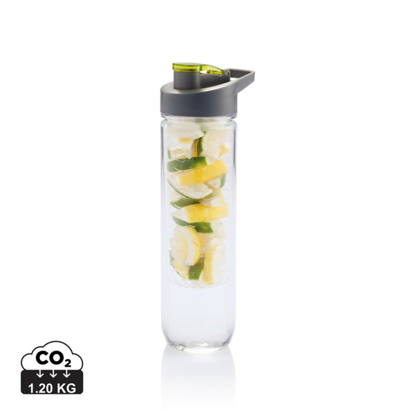 Water bottle with infuser - Green / Anthracite