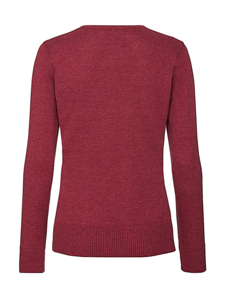 Ladies' Crew Neck Knitted Pullover - Black / XL