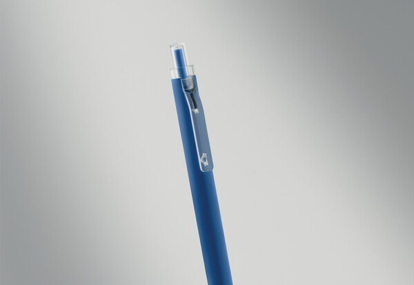 Stylo bille aluminium recyclé Nosta - Bleu