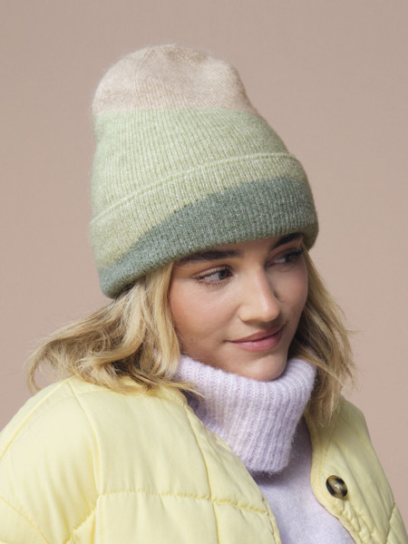 Soft Wave Beanie - Almond / Pistachio / Dusty Green