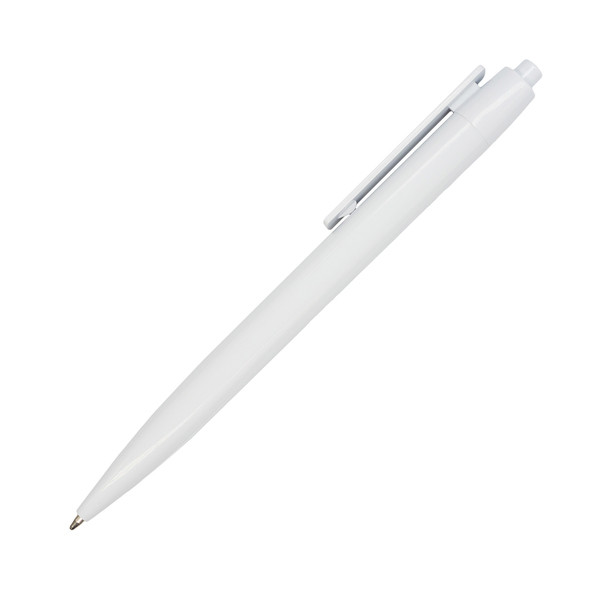 Rainbow plastic pen - White