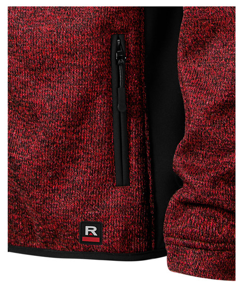 Softshellová Bunda Pánská Rimeck® Casual - Knit Marlboro Red / S