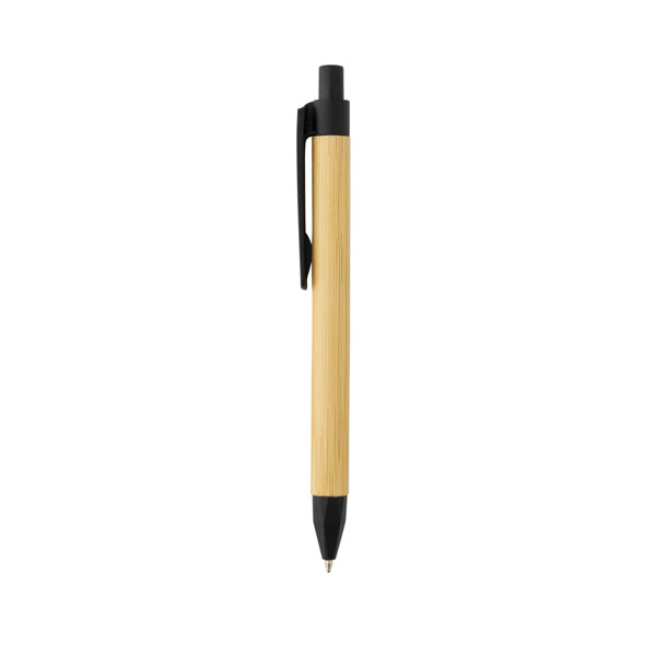Write responsible recycled paper barrel pen - Black