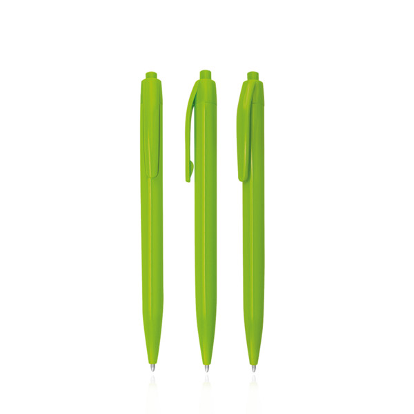 Stylo À Bille En Plastique, Couleur Unique - Vert Clair